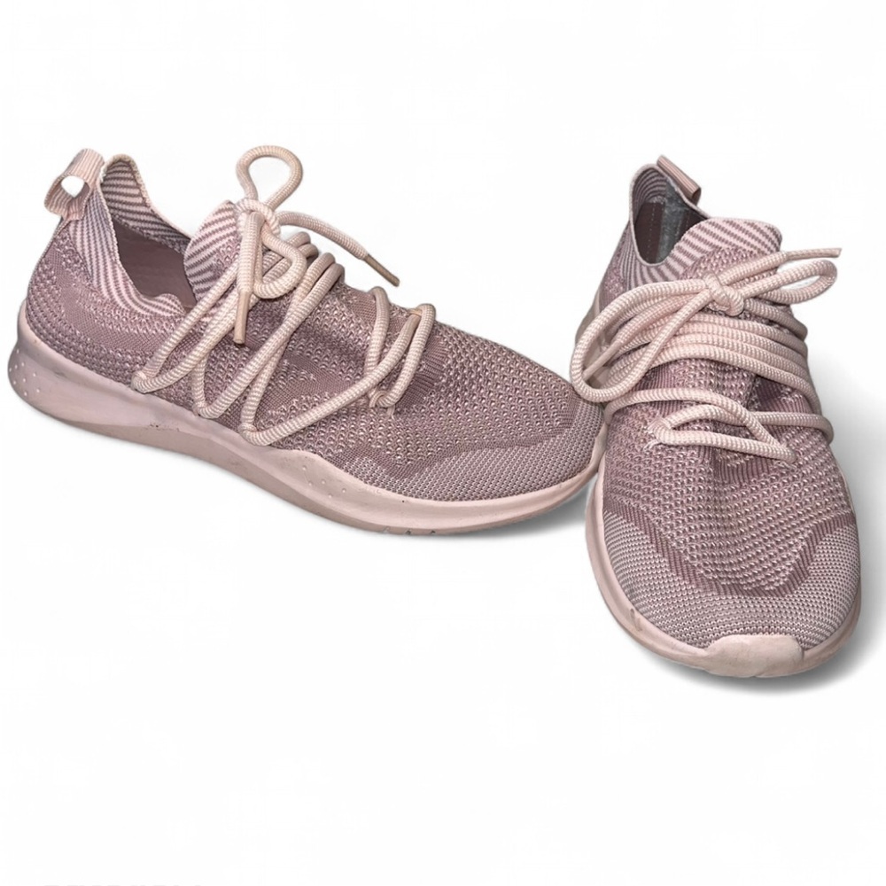 Fabletics Pink Athletic Knit Sneakers Size 7